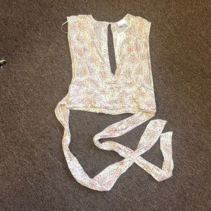 Wraparound crop top